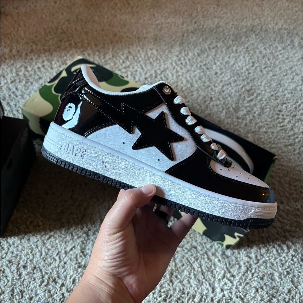 Bapestas black and white af1